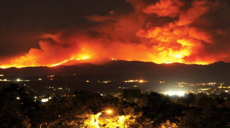 Image result for Gli incendi devastano la California. Anche Schwarzenegger e LeBron James tra gli evacuati