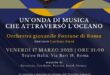 ‘UN’ONDA DI MUSICA CHE ATTRAVERSÒ L’OCEANO’,  l’Orchestra giovanile Fontane di Roma in concerto al Teatro Italia