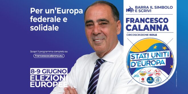 Capo d’Orlando, Francesco Calanna presenta la sua candidatura alle elezioni europee con “Stati Uniti d’Europa”